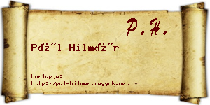 Pál Hilmár névjegykártya
